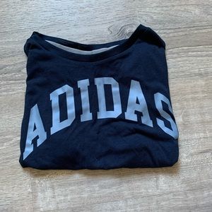 Adidas Blue Somewhat cropped shirt